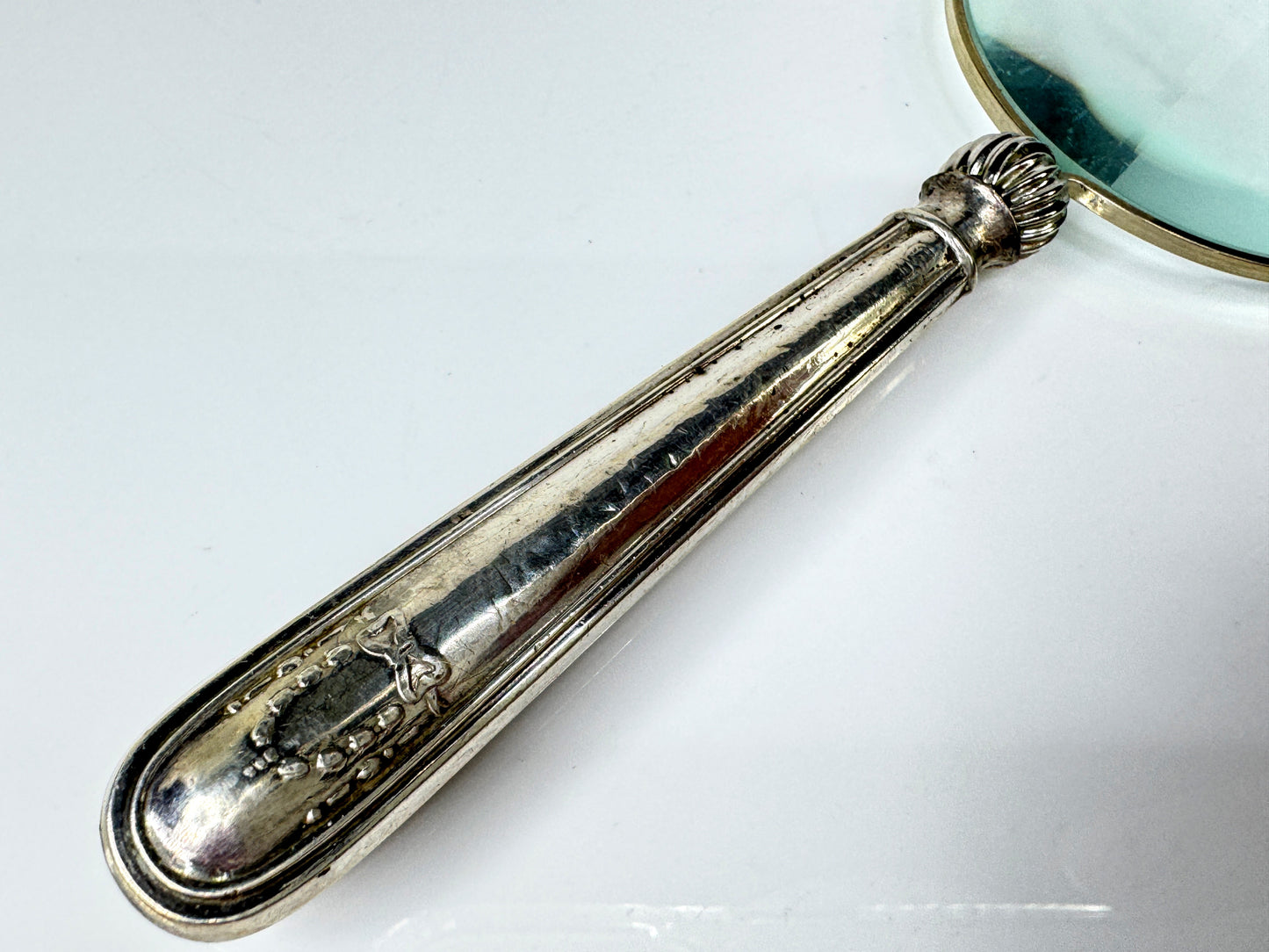 Vintage Charles W. Fletcher Sheffield Sterling Silver Magnifying Glass SS432