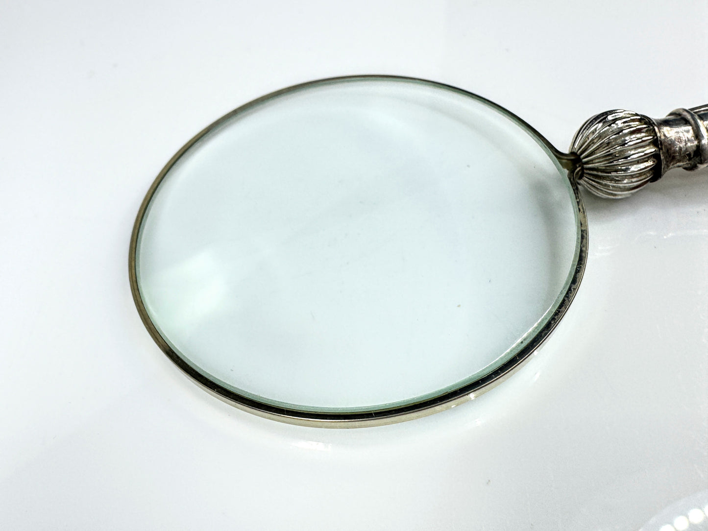 Vintage Charles W. Fletcher Sheffield Sterling Silver Magnifying Glass SS432