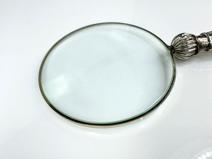 Vintage Charles W. Fletcher Sheffield Sterling Silver Magnifying Glass SS432