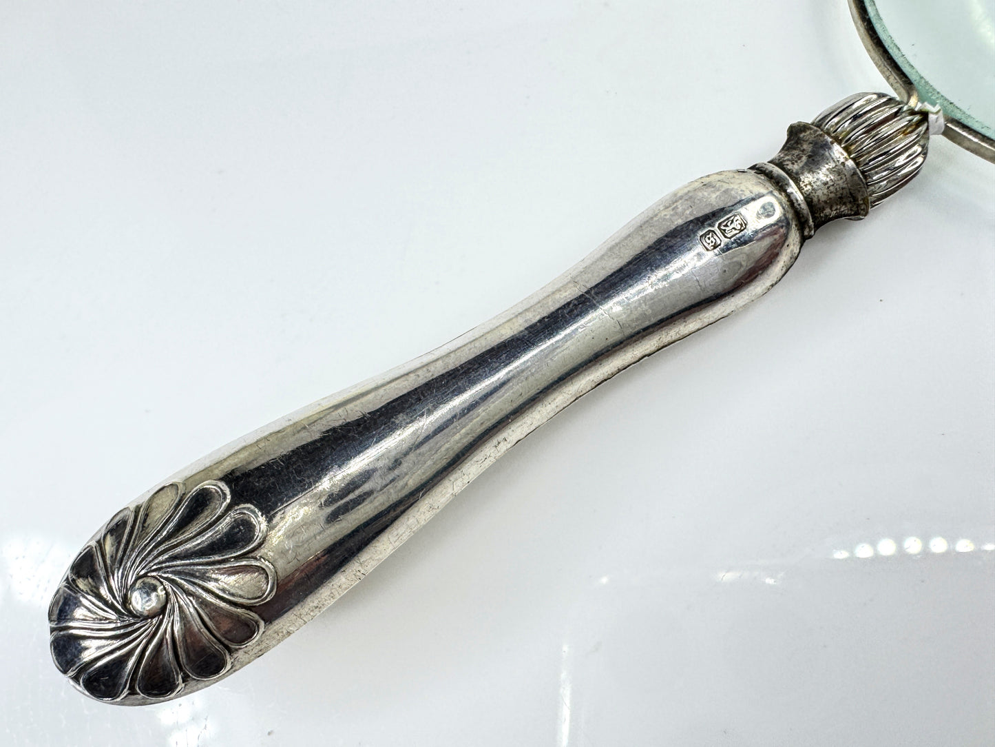 Vintage Frank Cobb Sheffield Sterling Silver Handle Magnifying Glass SS433