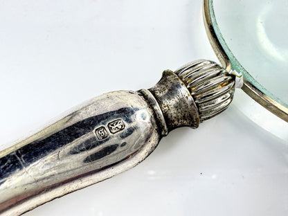 Vintage Frank Cobb Sheffield Sterling Silver Handle Magnifying Glass SS433