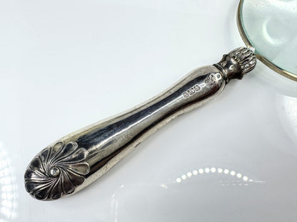 Vintage Frank Cobb Sheffield Sterling Silver Handle Magnifying Glass SS433