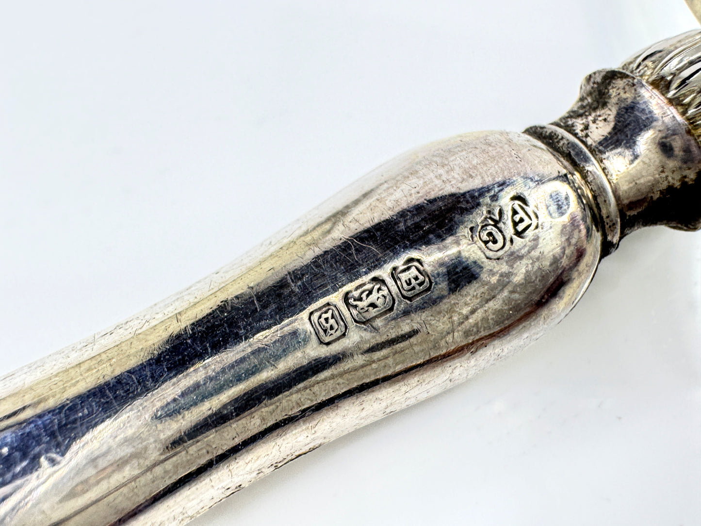 Vintage Frank Cobb Sheffield Sterling Silver Handle Magnifying Glass SS433