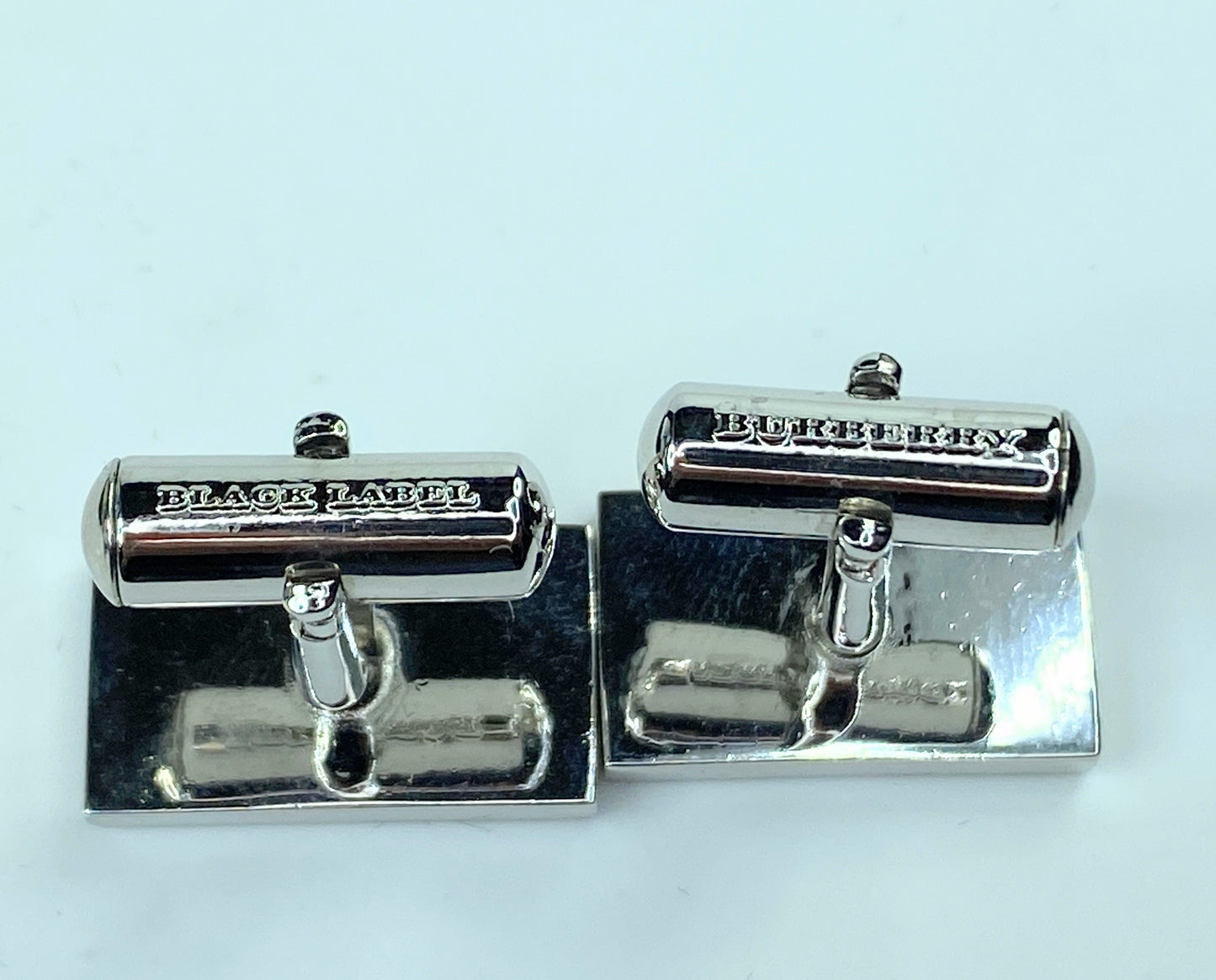 Burberry Classic Check Horsenight Silver Cufflinks GS126