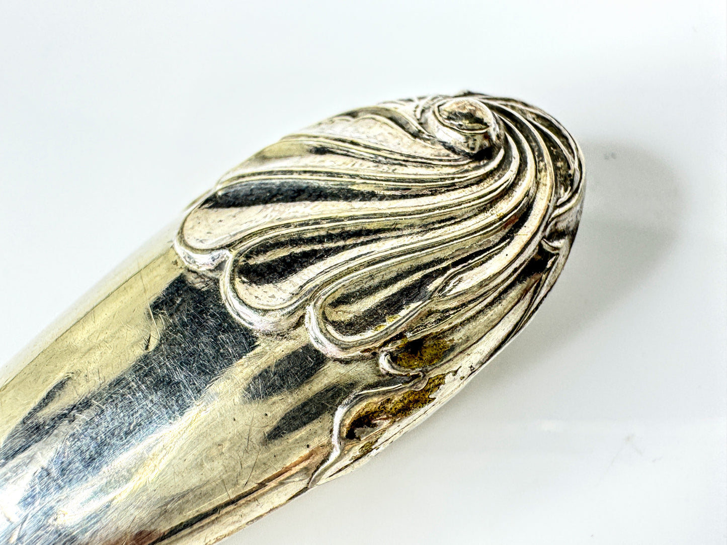 English vintage Sterling Silver Handle Magnifying Glass Henry Wigfull 1904 SS435