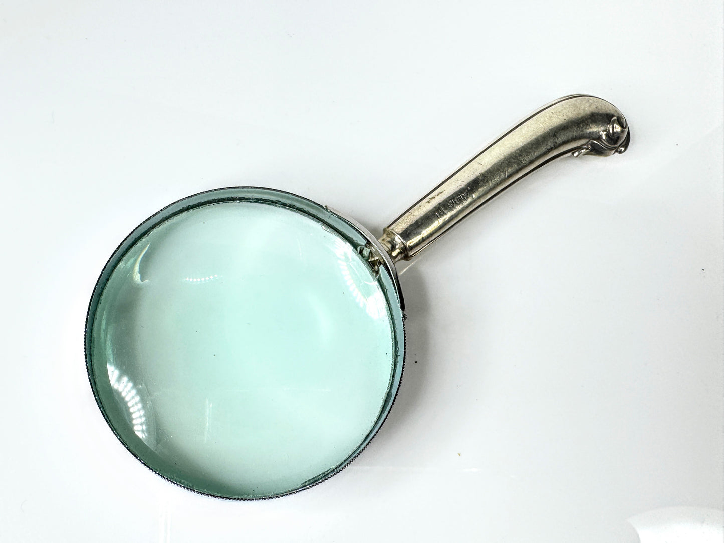 Vintage English Sterling Silver Handled Pocket Magnifying Glass 18.5g SS440