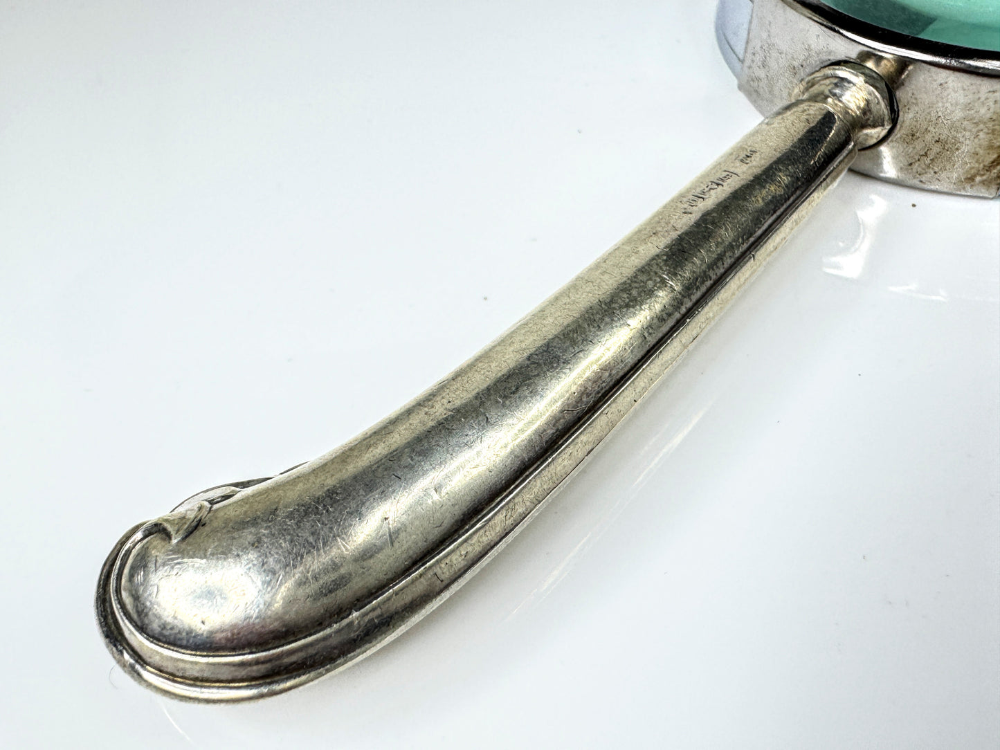 Vintage English Sterling Silver Handled Pocket Magnifying Glass 18.5g SS440