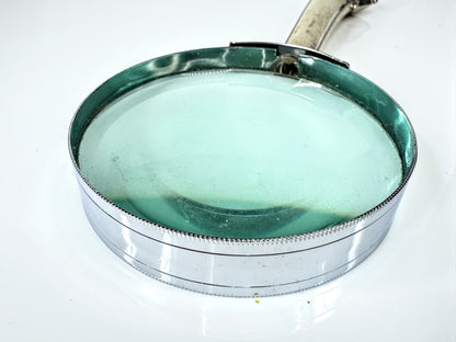 Vintage English Sterling Silver Handled Pocket Magnifying Glass 18.5g SS440