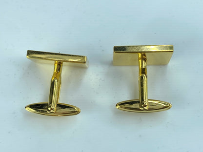 Alfred DunHill gold tone Cufflink and tie clip set GS129