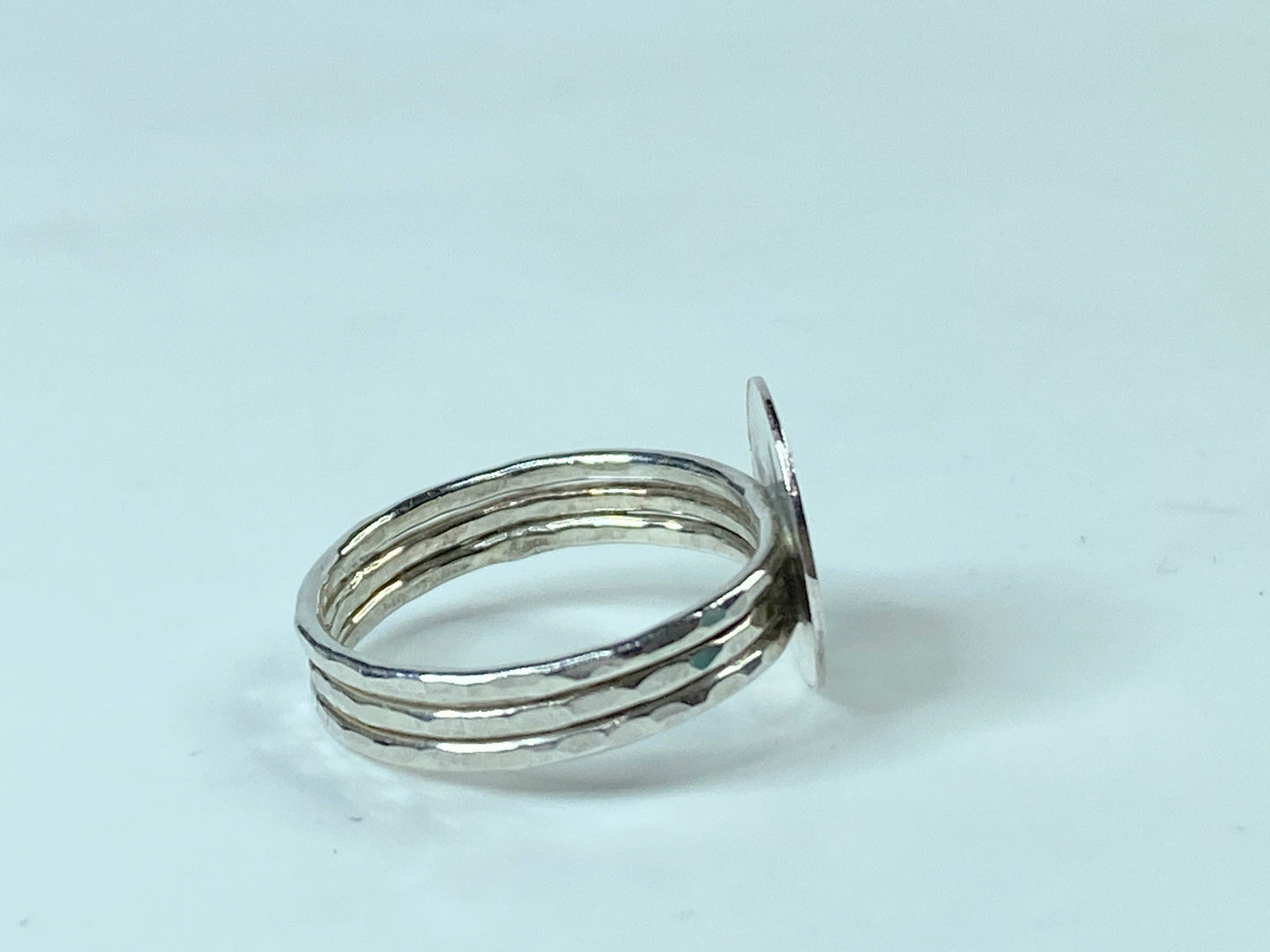 Sterling 925 Compass Ring Dainty Navigation Jewelry Direction Ring s7.5 JR684