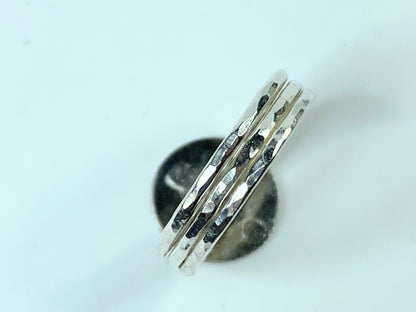 Sterling 925 Compass Ring Dainty Navigation Jewelry Direction Ring s7.5 JR684