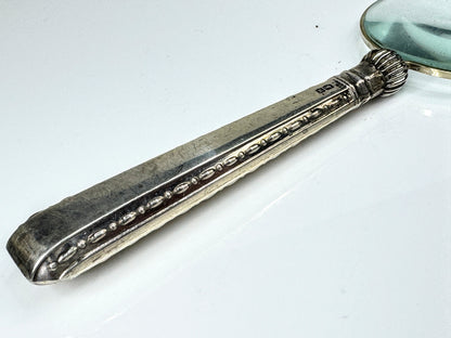 Vintage 1927 Sterling Silver Handled Magnifying Glass Thomas Bradbury & Son Sheffield SS442