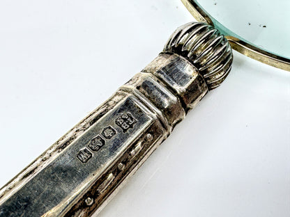 Vintage 1927 Sterling Silver Handled Magnifying Glass Thomas Bradbury & Son Sheffield SS442