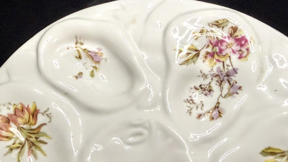 Vintage French Porcelain Cherub Figural 9.25" Oyster Plate 9.25" Mint A946