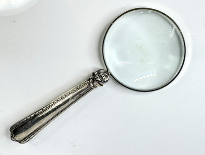 Vintage Allen & Darwin Sheffield Sterling Silver Handle Magnifying Glass SS447