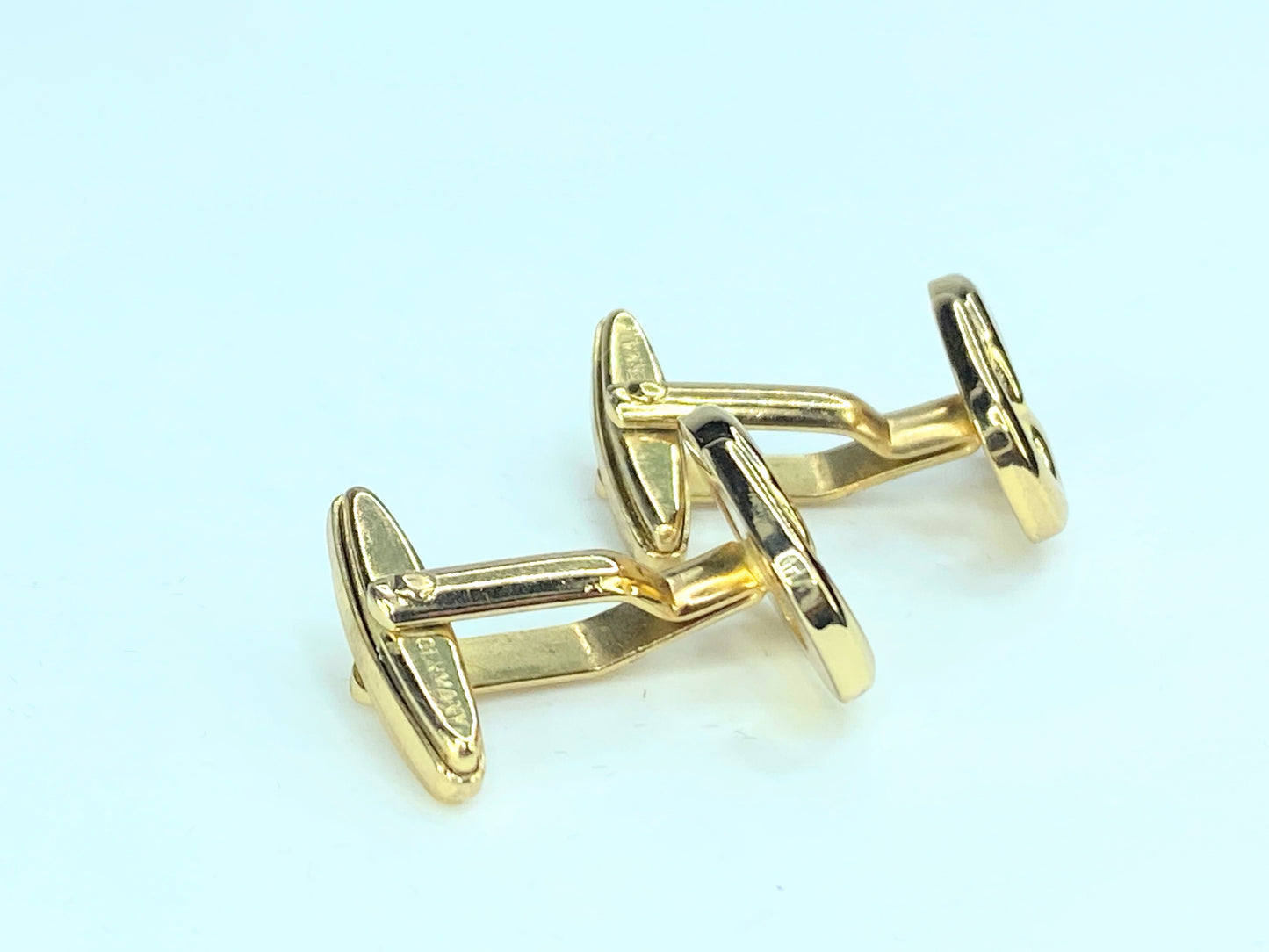 Dior logo gold tone Cufflinks Tie clip suite set GS135