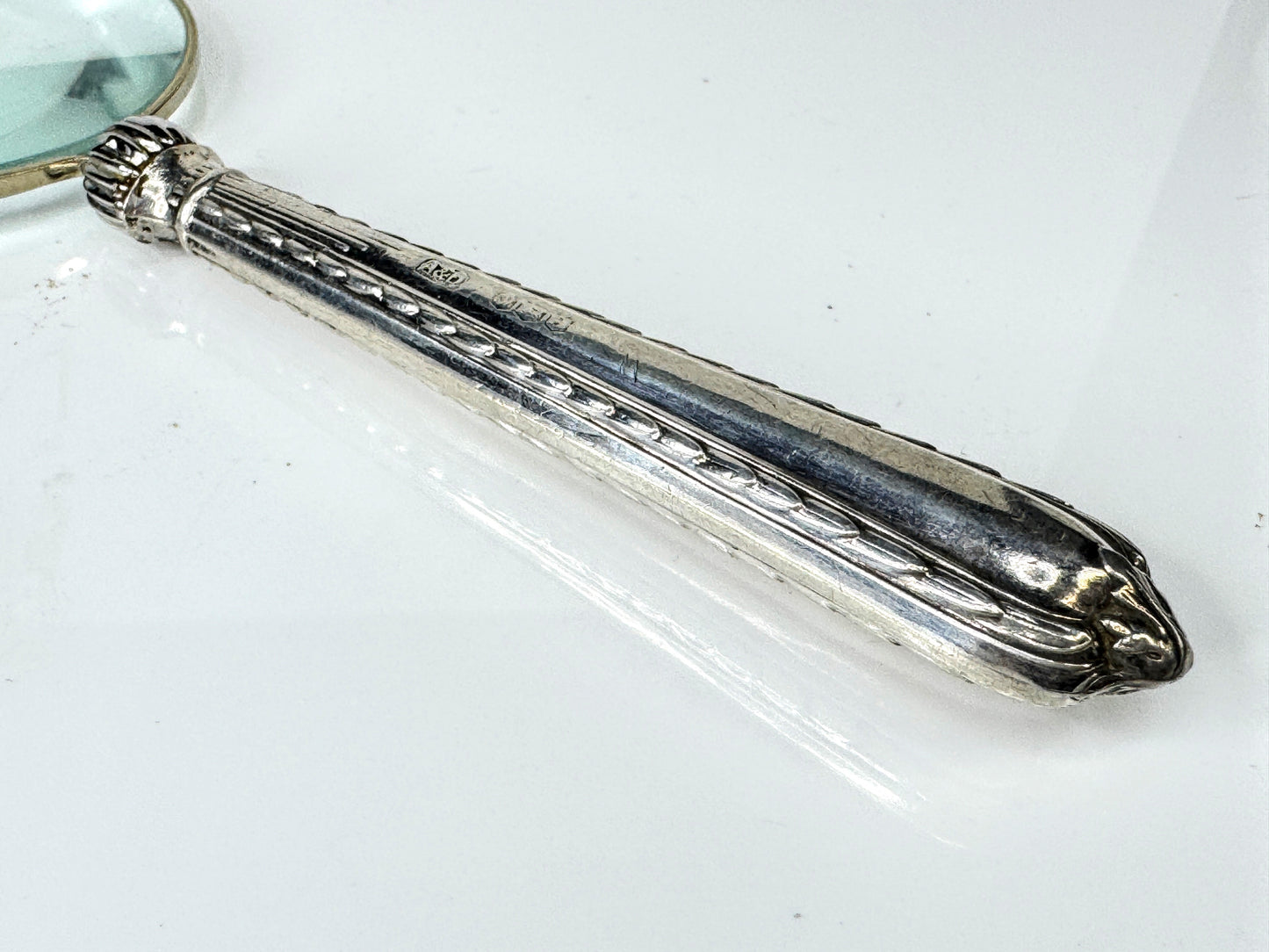 Vintage Allen & Darwin Sheffield Sterling Silver Handle Magnifying Glass SS447