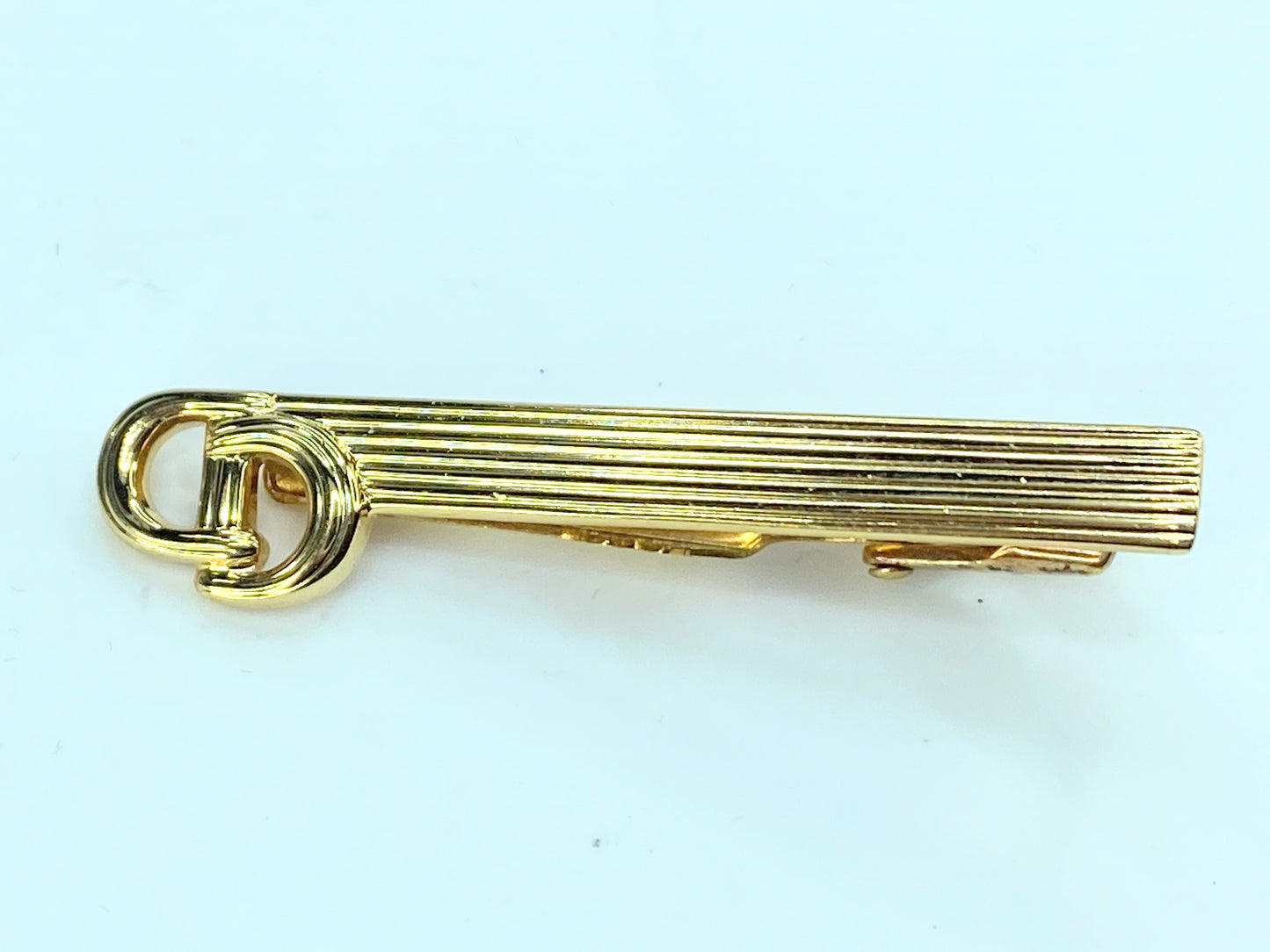 Dior logo gold tone Cufflinks Tie clip suite set GS135