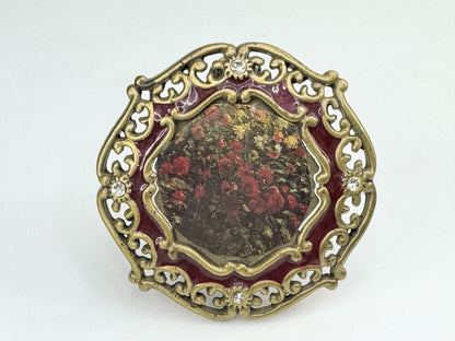 Jay Strongwater mini picture frame brooch with pouch  NX19