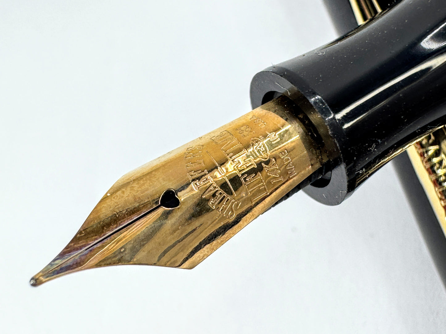 Sheaffer Balance Black Fountain & Ballpoint Pen Set w/ Box new old stock SS451