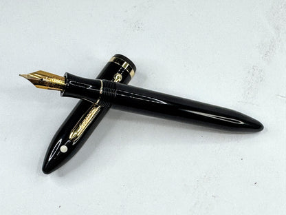Vintage Sheaffer Balance Black Fountain & Ballpoint Pen Set Box SS452