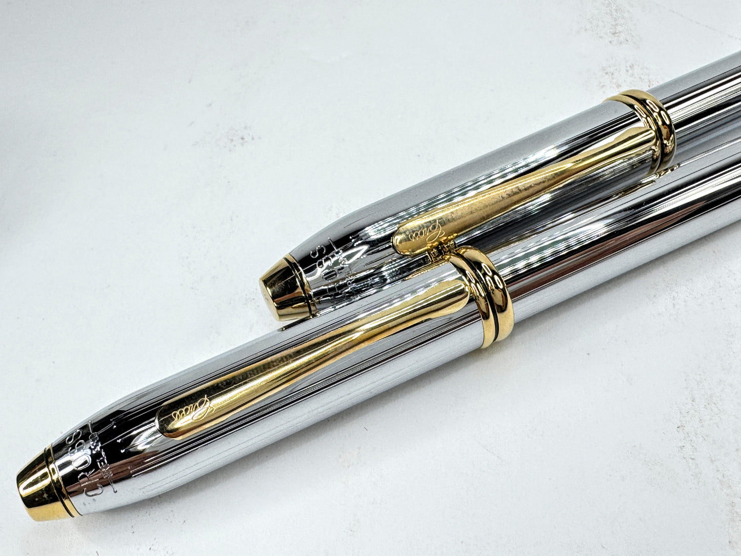 Cross Townsend Medalist Fountain & Rollerball Pen Set New old stock w/Box SS455