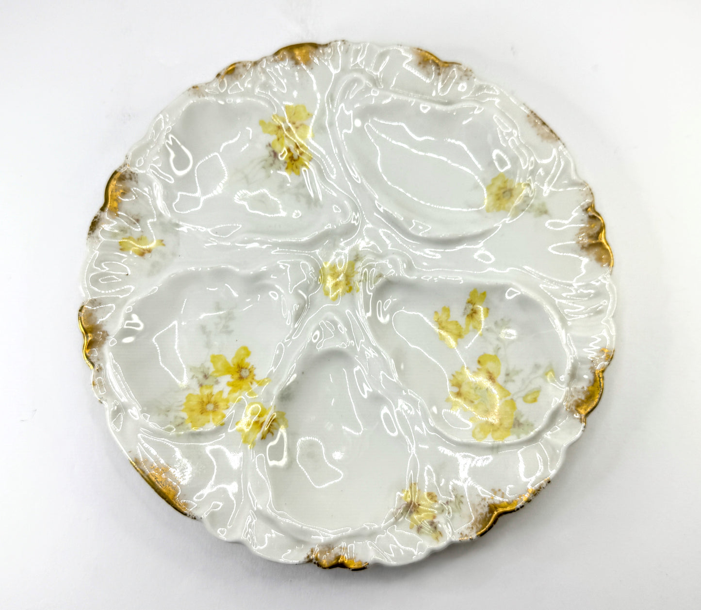 Antique Haviland Limoges 7.5" Oyster Plates Set of 6 w/original box A10986