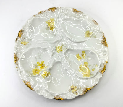 Antique Haviland Limoges 7.5" Oyster Plates Set of 6 w/original box A10986