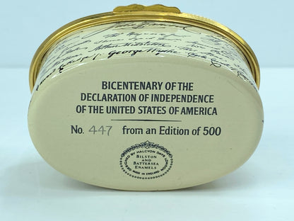 Bilston & Battersea Halcyon Days Declaration Of Independence Ltd Edition A565