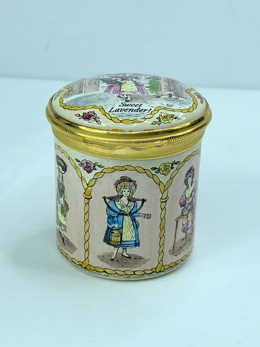 Halcyon Days Ordinary Day Enamel Box tall trinket A566