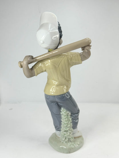 Lladro Black Legacy Collection Next at bat c 1991, Mint A654