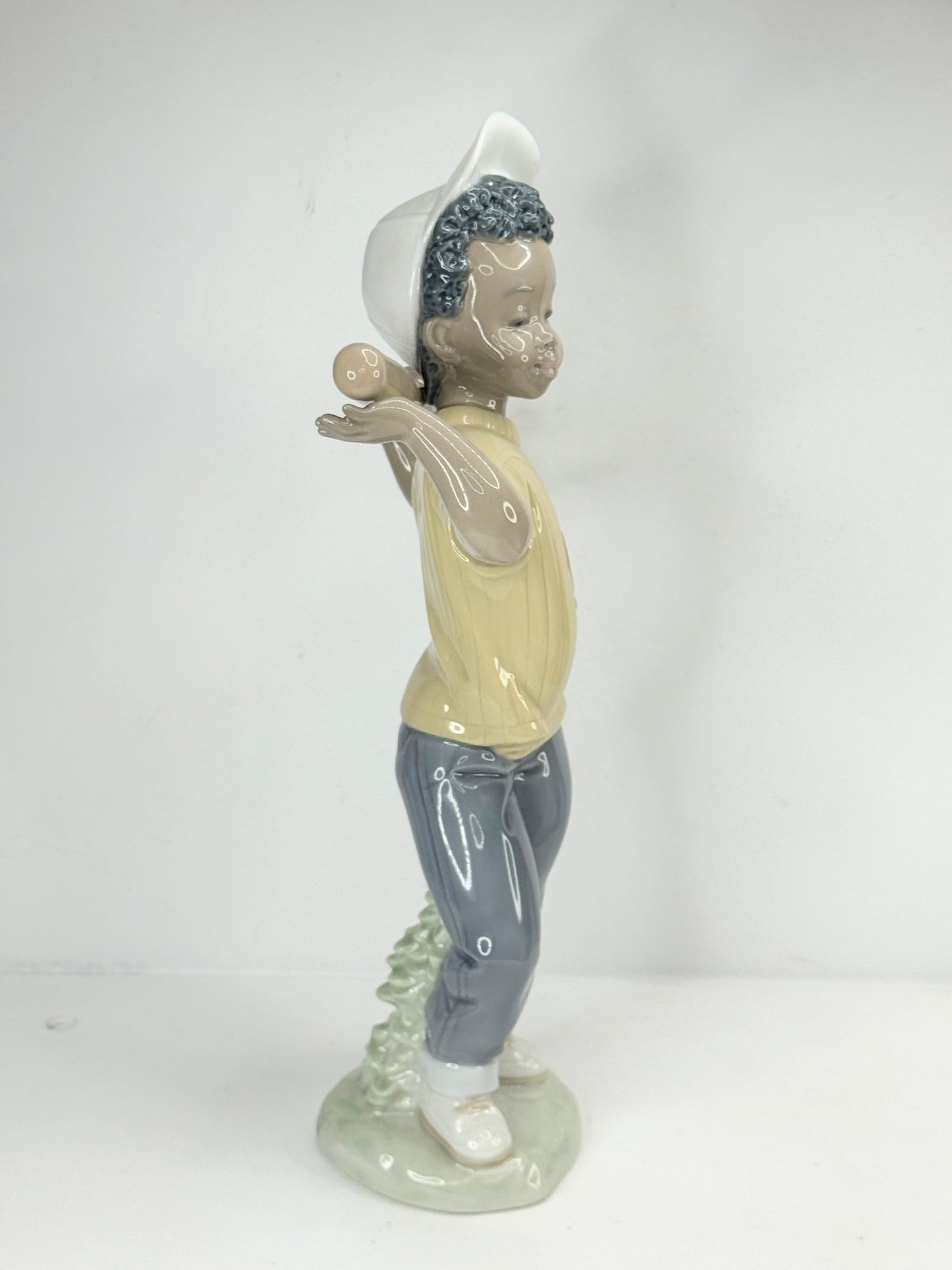 Lladro Black Legacy Collection Next at bat c 1991, Mint A654