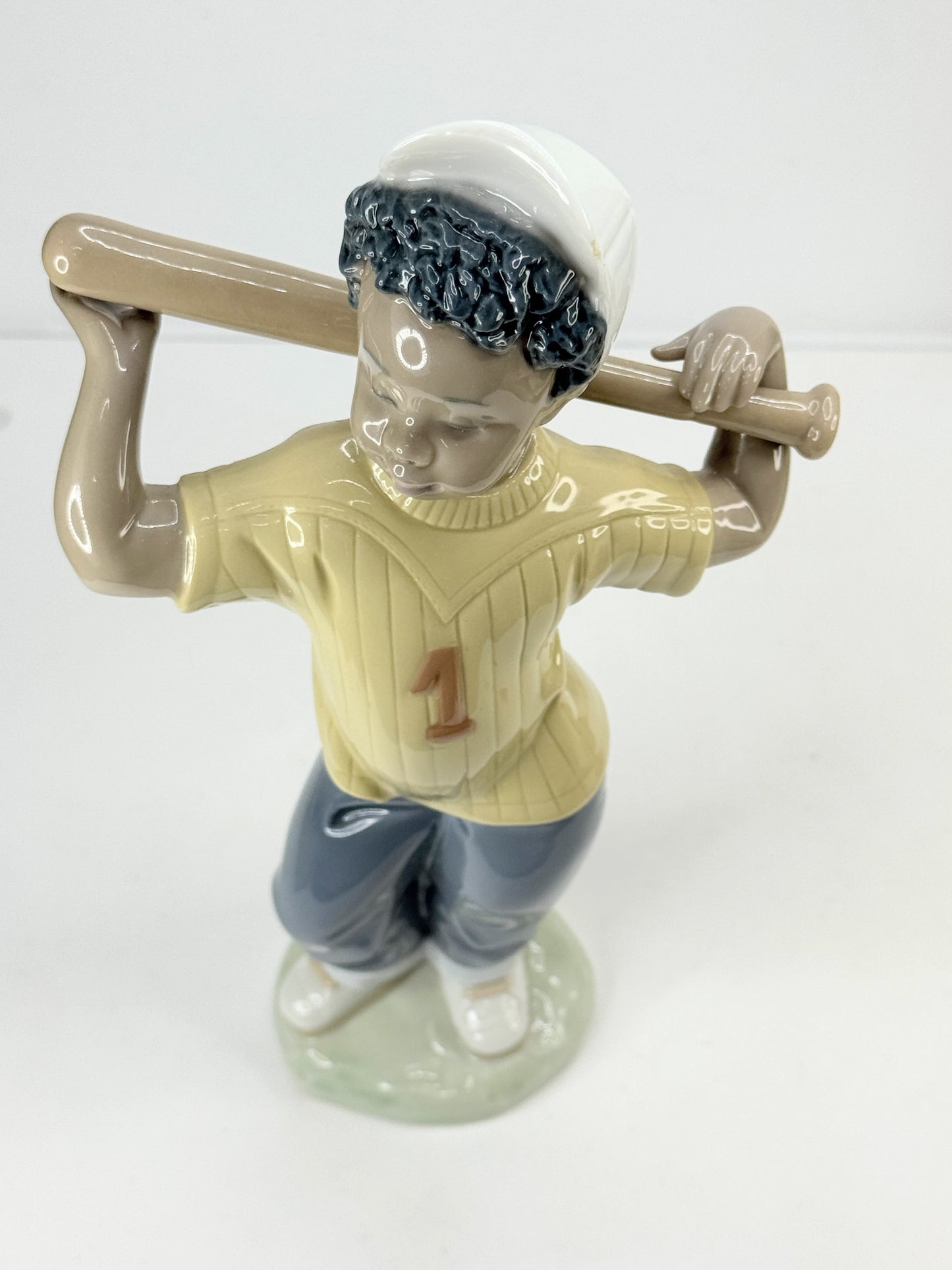 Lladro Black Legacy Collection Next at bat c 1991, Mint A654