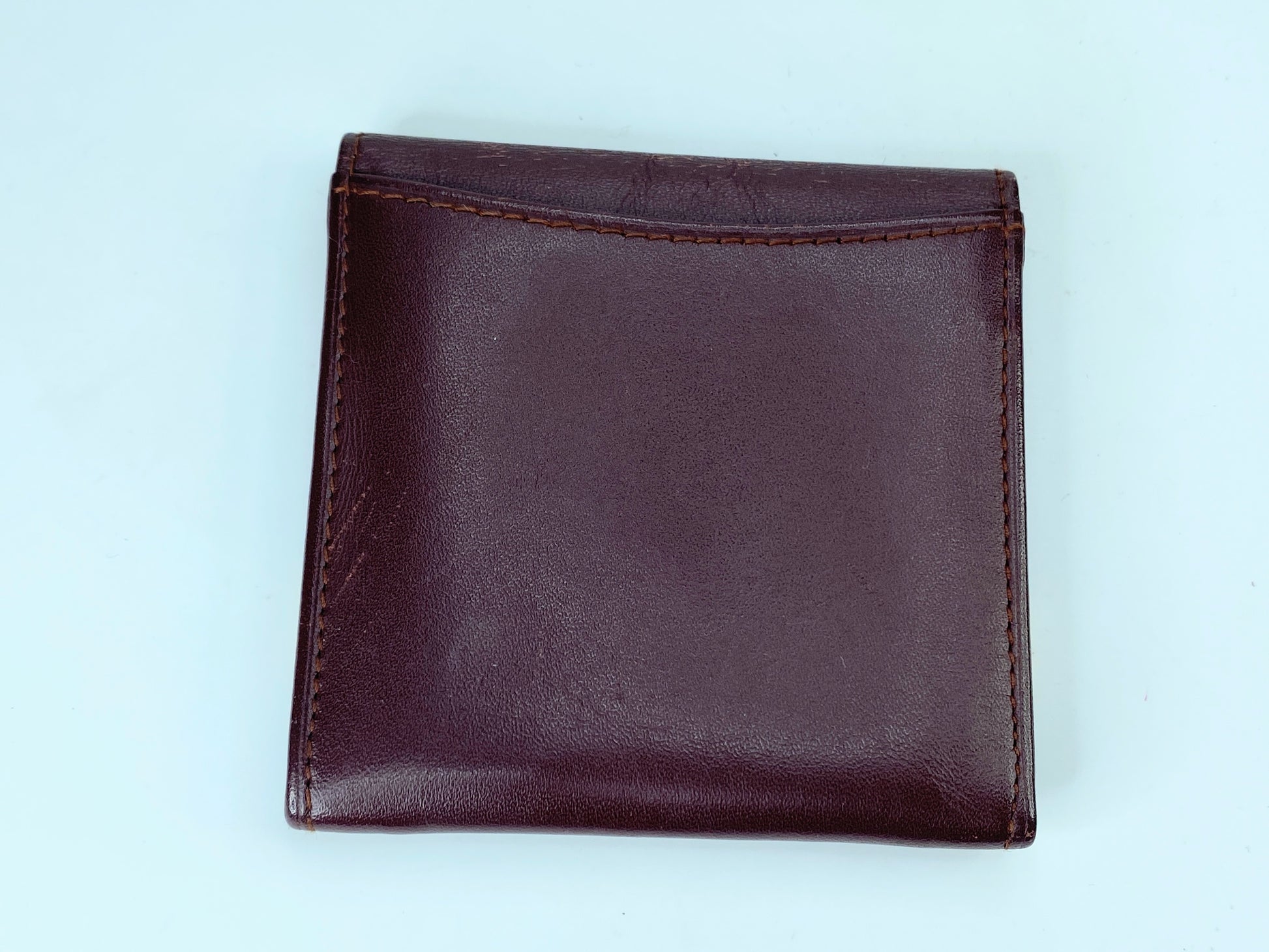 Authentic Cartier Mustline Coin Case Coin Purse Leather Bordeaux GS423