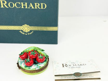 Chamart Limoges "Fresh Vegetable Basket" Tomatoes and pea in original box A651