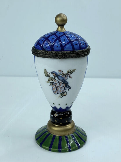 Vase Shaped Trinket Box From The Tracey Porter Collection 1997 4 1/4" A577