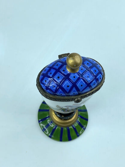 Vase Shaped Trinket Box From The Tracey Porter Collection 1997 4 1/4" A577