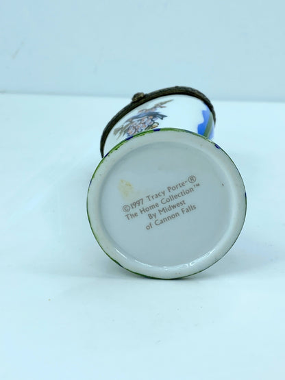 Vase Shaped Trinket Box From The Tracey Porter Collection 1997 4 1/4" A577