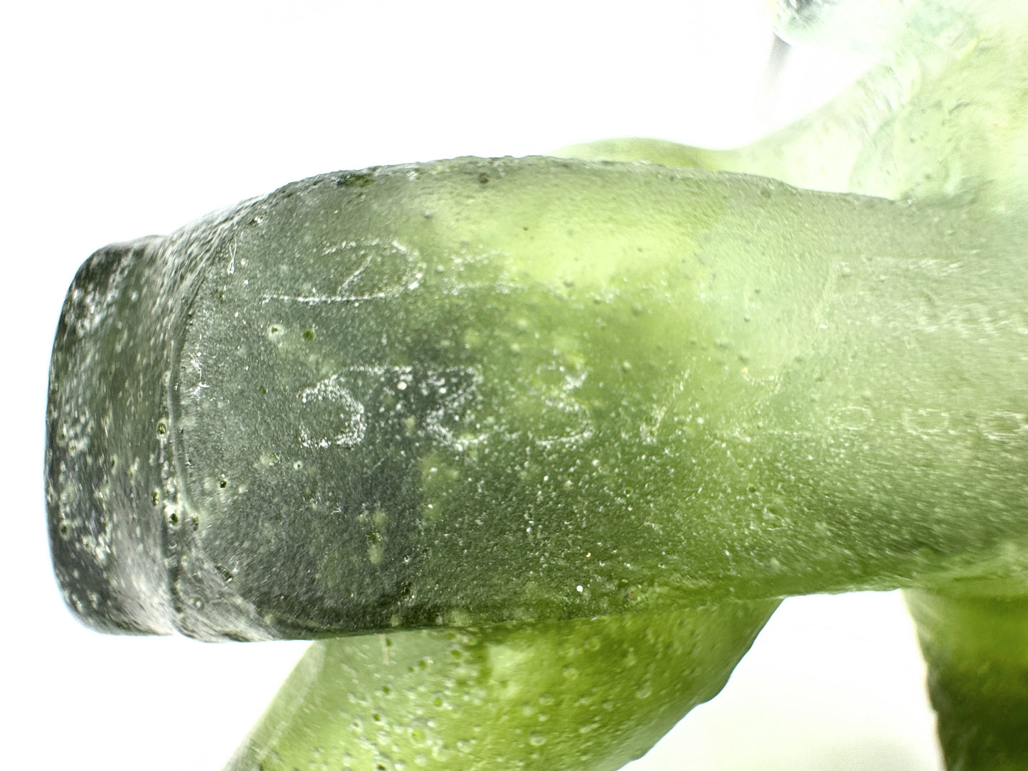 Vintage Daum France Jade-Green Pâte-de-Verre Crystal Dragon Sculpture Mint A652