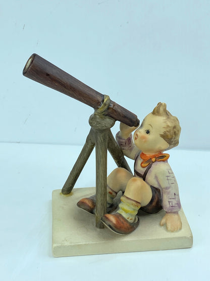 Goebel, 1970’s Hummel Star Gazer Figurine #132, Boy with Telescope Mint A582