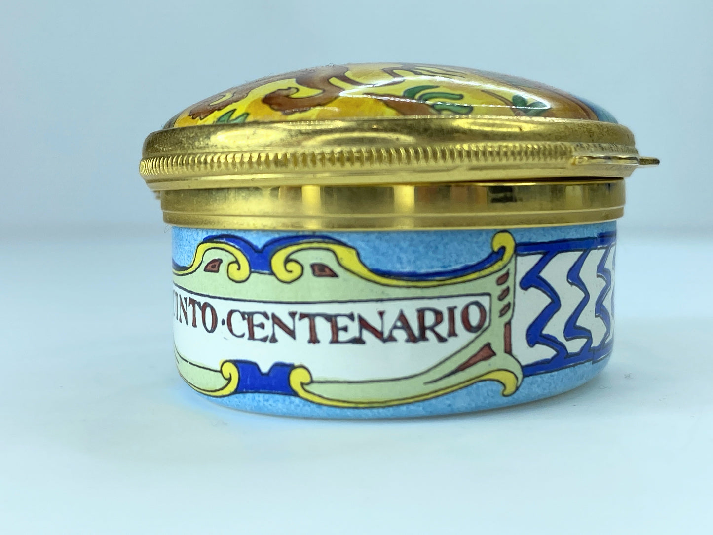 Halicoy Day for Tiffany Quinto Centenario enamel box A71