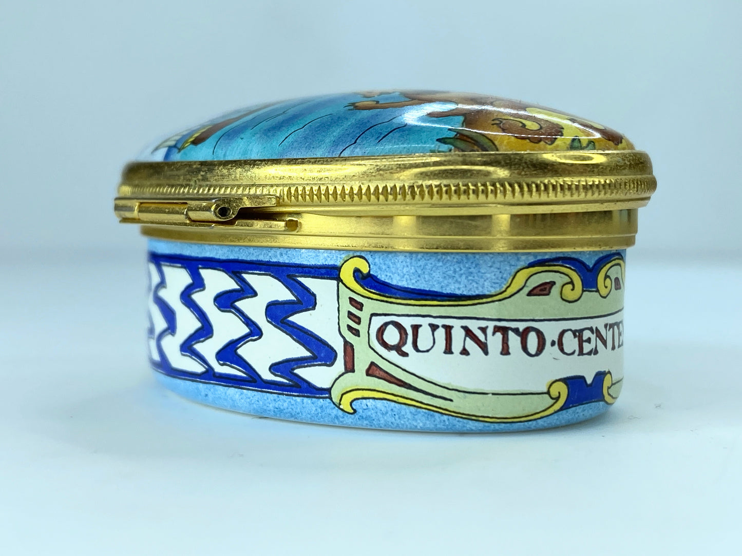 Halicoy Day for Tiffany Quinto Centenario enamel box A71