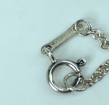 Tiffany & Co Elsa Peretti Sterling Silver X-large 35mm Open Heart Necklace JR540