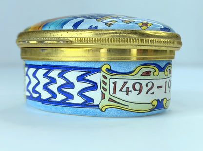 Halicoy Day for Tiffany Quinto Centenario enamel box A71