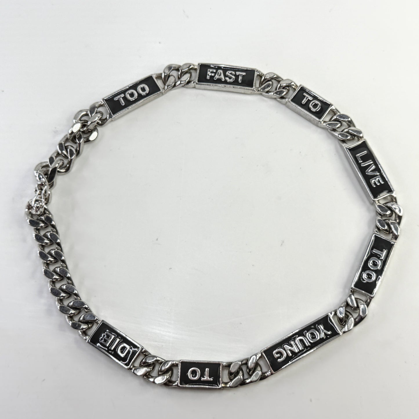 Vintage Vivienne Westwood “Too Fast To Live Too Young To Die Chunky" Choker GS815