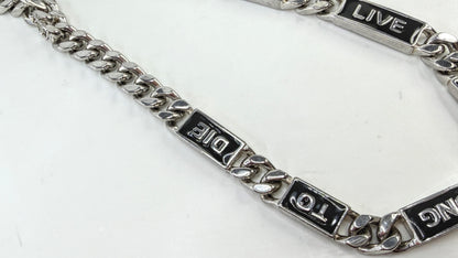 Vintage Vivienne Westwood “Too Fast To Live Too Young To Die Chunky" Choker GS815