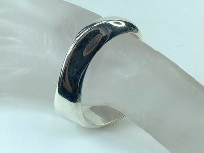Tiffany & Co. Elsa Peretti Swirl Cuff Bangle in Sterling Silver 6.75" 39g JR543