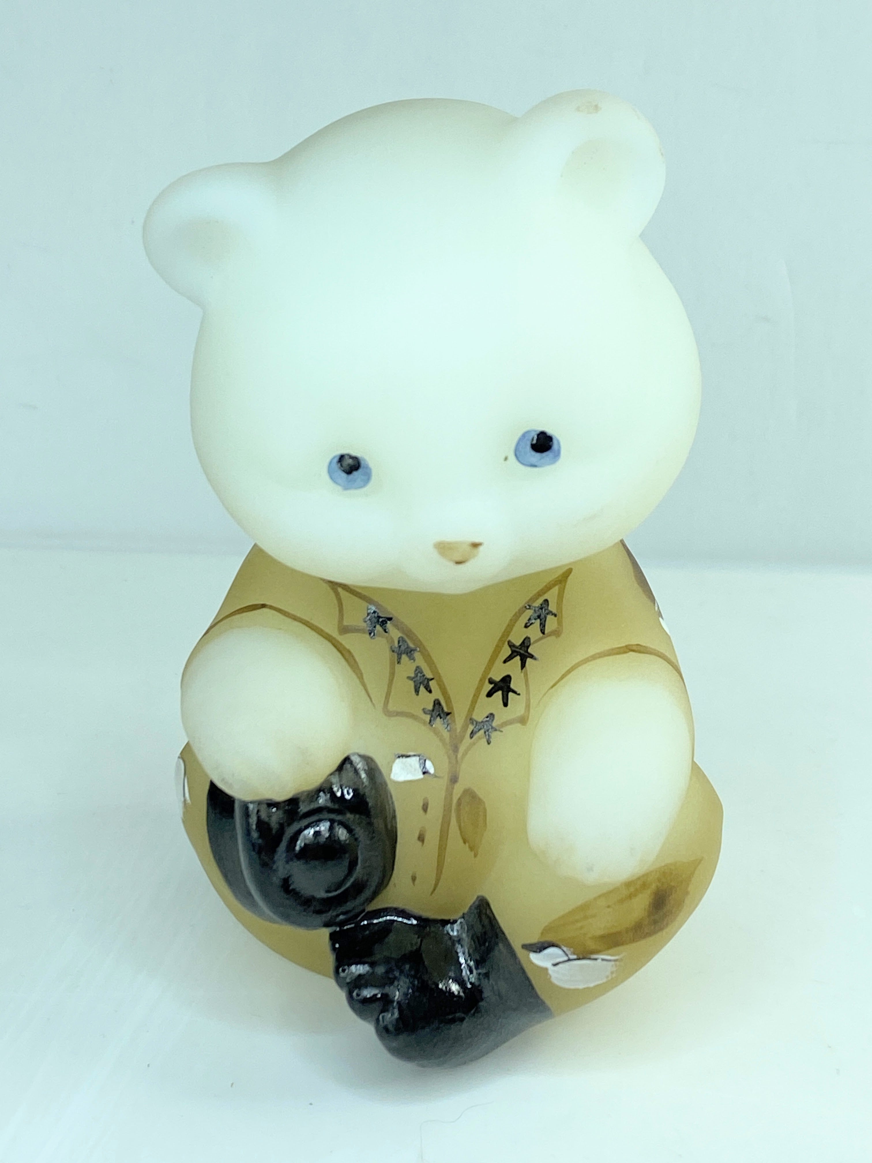 Fenton Glass Mouse | Fenton Hand Painted Cat - Ollie & Osha