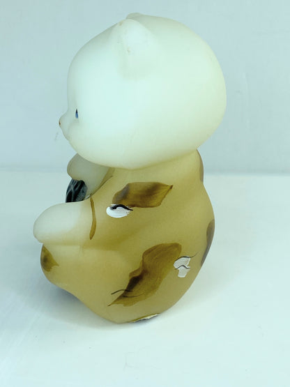 Fenton Art Glass "Schwarz' Bear" figurine, commemorative piece Mint A586