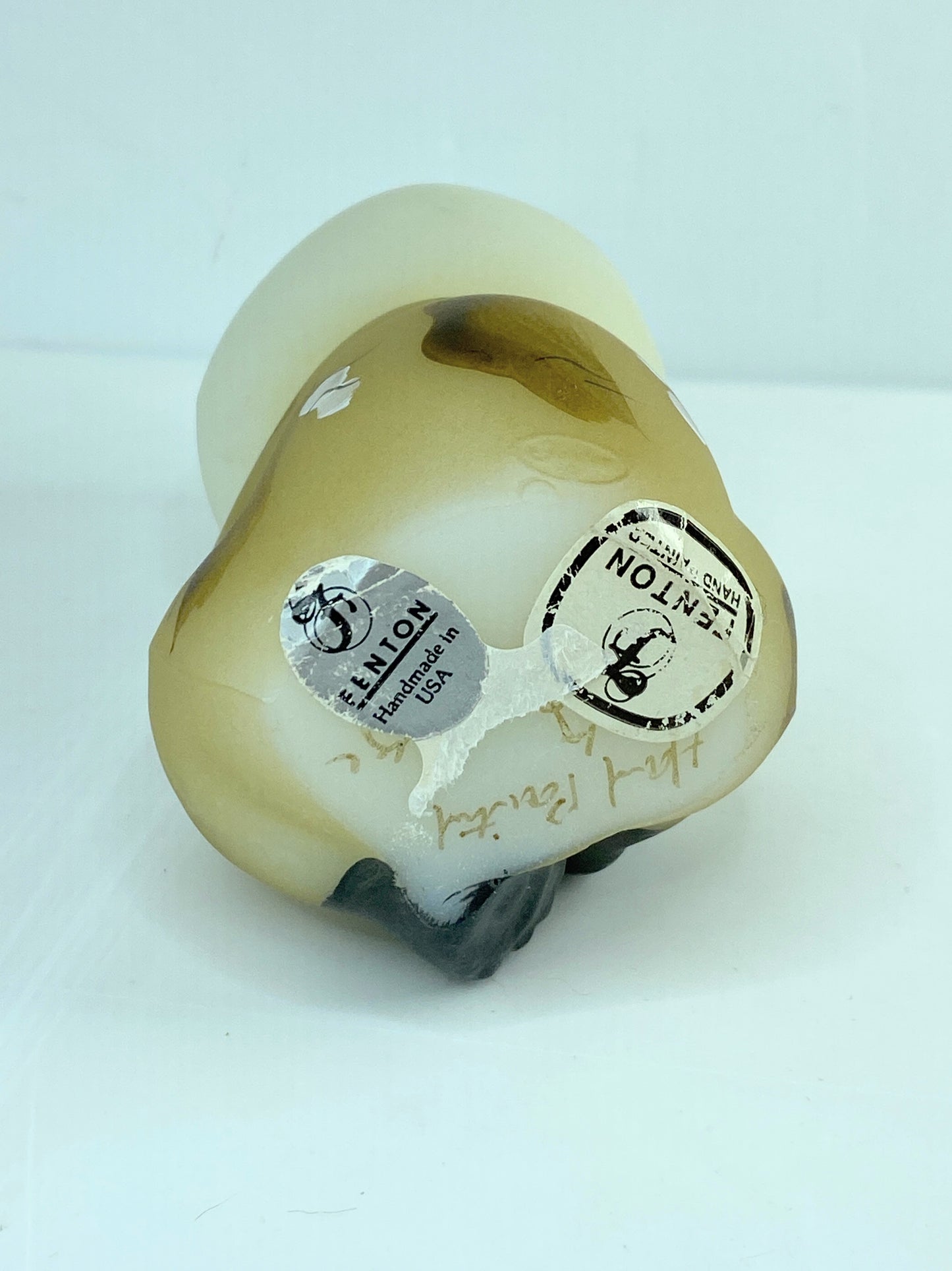 Fenton Art Glass "Schwarz' Bear" figurine, commemorative piece Mint A586